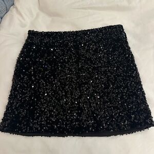 Sequin mini skirt
